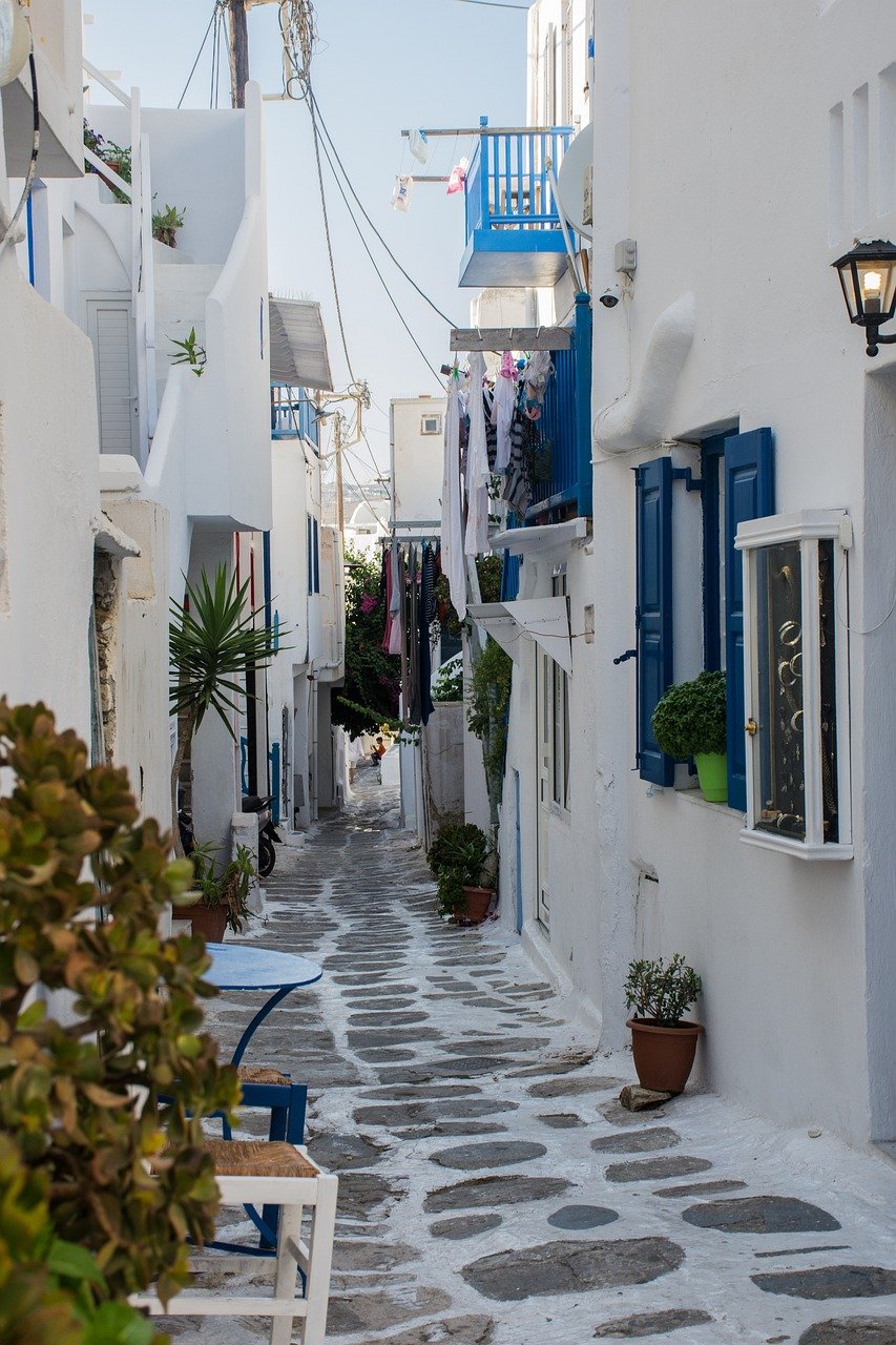 viajes islas griegas calles