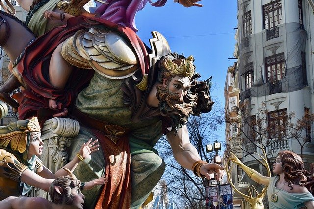 Fallas de Valencia calle